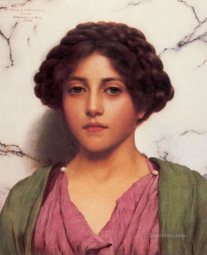  Una Pintura al %C3%B3leo - Belleza clásica 1909Una dama neoclásica John William Godward